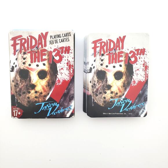 Friday the 13th Jason Voorhees Halloween Playing Cards Aquarius Opened - Picture 2 of 8